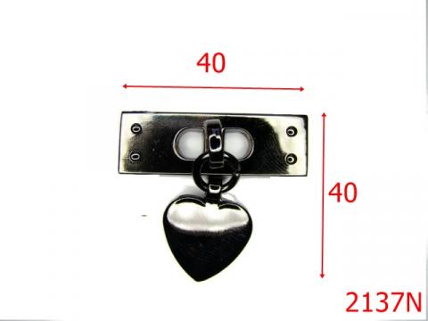 Ornament 40mm*40mm/zamac/negru 2137N de la Metalo Plast Niculae & Co S.n.c.