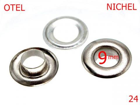 Ochet rotund 9 mm nichel 2C8 3J1 K28 24 de la Metalo Plast Niculae & Co S.n.c.