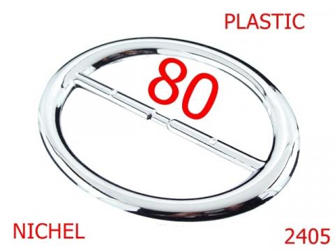 Catarama 40 mm plastic nichelat 80 mm nichel 2405