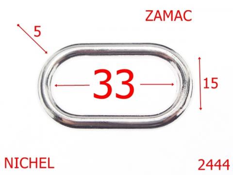 Inel oval 33mm zamac nichel 33 mm 5 nichel 3I6 2444 de la Metalo Plast Niculae & Co S.n.c.