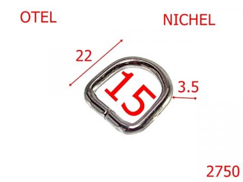 Inel D 15 mm 3.5 nichel 3E2 AL20 2750