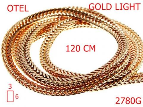 Lant otel 6X3 mm 3 gold light 4F2 2780G de la Metalo Plast Niculae & Co S.n.c.