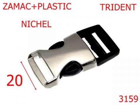 Trident metalic+plastic 20 mm nichel 3159