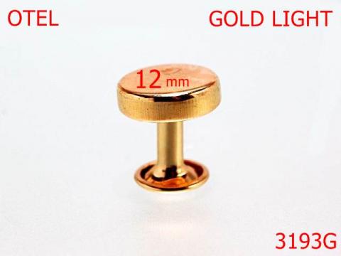 Bumb ornamental 12 mm gold light 1B6/1B5 3193G