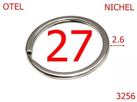 Inel breloc 27 mm 2.6 nichel 4D2 3256