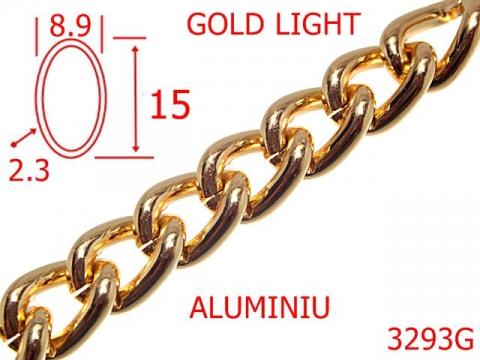 Lant aluminiu 8.9 mm 2.3 gold light 7H2 3293G