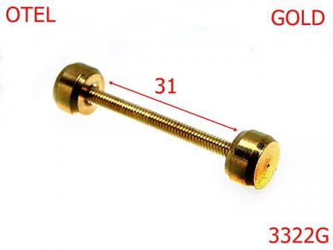 Galtera 31 mm gold 11A2 AS40 3322G de la Metalo Plast Niculae & Co S.n.c.