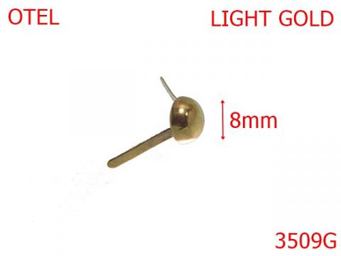 Piciorus fund 8 mm gold light 4H7 3509G