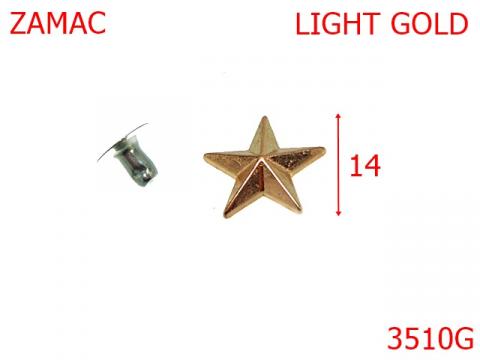 Steluta 14 mm gold light AK31 3G1 4H6 3510G