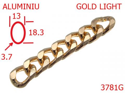 Lant aluminiu 13 mm 3.7 gold light 13H6 13i18 3781G