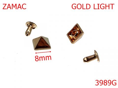 Piramide 8 mm gold light Ai1 Ai8 AO23/AO22 3989G de la Metalo Plast Niculae & Co S.n.c.