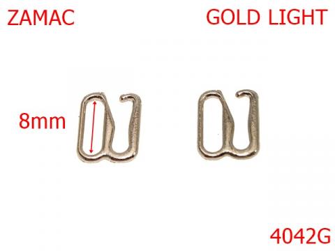Carlig elastic 8 mm gold light AP20 AP21 4042G de la Metalo Plast Niculae & Co S.n.c.