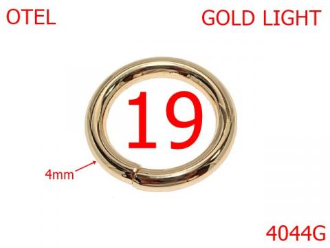 Inel rotund 19 mm 4 gold light 4L5 4i5 4G8 12C16 4044G