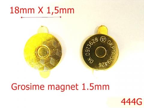 Aufraiser magnetic 18 mm gold 15B1 7F5 M13 444G de la Metalo Plast Niculae & Co S.n.c.