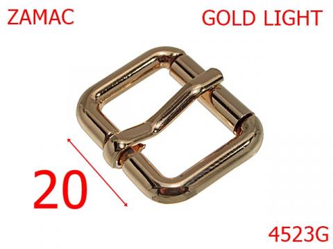 Catarama cu rola pentru posete 20 mm zamac gold 4523G de la Metalo Plast Niculae & Co S.n.c.