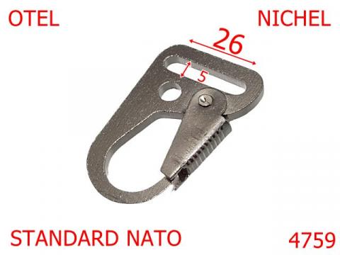 Carabina rezistenta Nato 26 mm otel 4 nichel 5J7 4759 de la Metalo Plast Niculae & Co S.n.c.