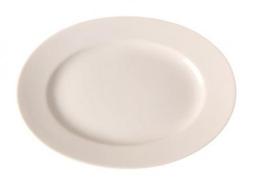 Platou oval 360x260 mm, portelan, gama Gourmet de la Clever Services SRL