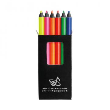 Cutie cu 6 creioane colorate Memling de la Dali Mag Online Srl