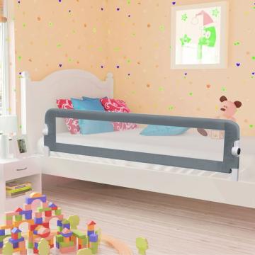 Balustrada de protectie pat copii, gri, 180 x 40,5 x 42 cm de la Comfy Store
