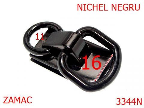 Sustinator maner poseta 16 mm nichel negru 4L4 3344N de la Metalo Plast Niculae & Co S.n.c.