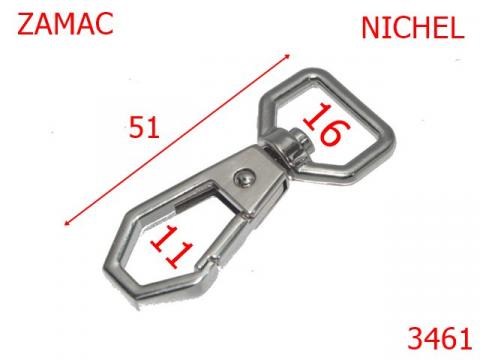 Carabina poseta 16 mm nichel 5L8 5A8 2F3 3461 de la Metalo Plast Niculae & Co S.n.c.