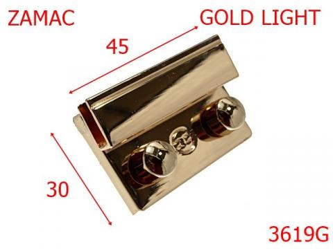Inchizatoare poseta 45x30 mm gold light 14i11 3619G de la Metalo Plast Niculae & Co S.n.c.