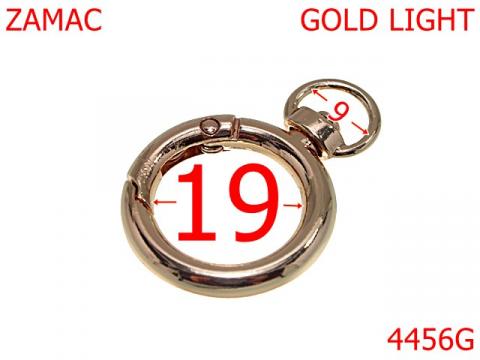 Inel carabina anti rasucire 19 mm zamac gold 4456G de la Metalo Plast Niculae & Co S.n.c.
