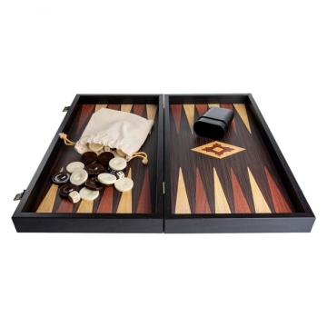 Set joc table/backgammon - aspect lemn wenge - 47,5cm