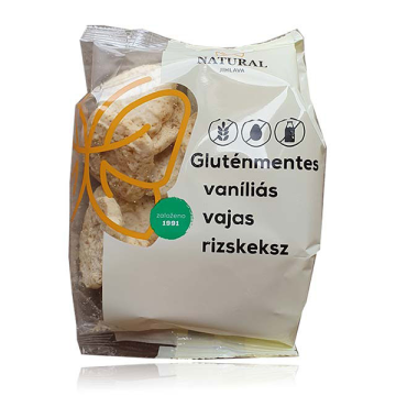 Biscuiti fara gluten din orez cu vanilie si unt 100 g de la Naturking Srl