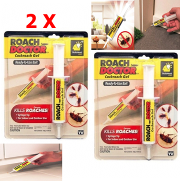 Set 2 x insecticid seringa, solutie antigandaci RoachDoctor