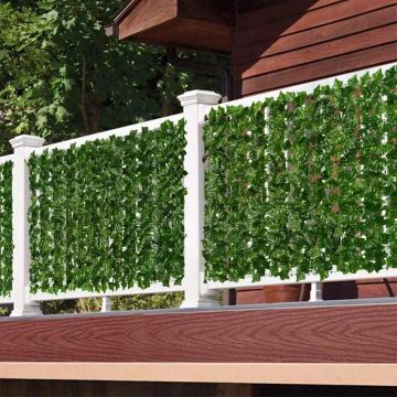 Gard viu artificial cu flori, extensibil, vesnic verde de la Top Home Items