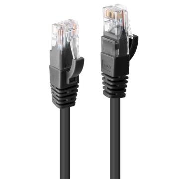 Cablu retea Lindy LY-48077, 1m Cat.6 U/UTP, black de la Risereminat.ro