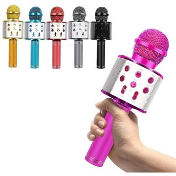 Microfon wireless pentru karaoke cu bluetooth si difuzor