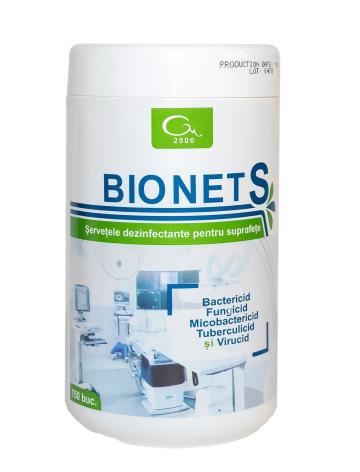 Servetele dezinfectante Bionet S - 150 buc