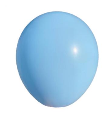 Set 50 baloane latex macaron bleu 30cm