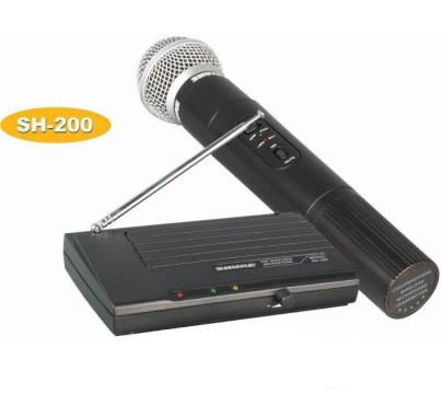 Microfon profesional wireless Shure SH-200 cu cablu audio