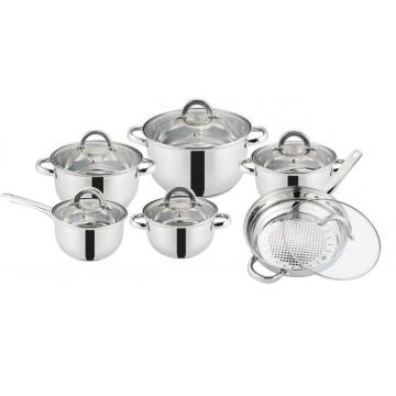 Set oale 12 piese cu 6 vase din inox compatibile cu plita de la Startreduceri Exclusive Online Srl - Magazin Online Pentru C