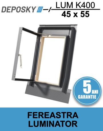 Fereastra luminator pentru pod Deposky Lum K400 45x55