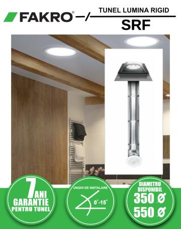 Tunel solar de lumina cu tub rigid Fakro SRF