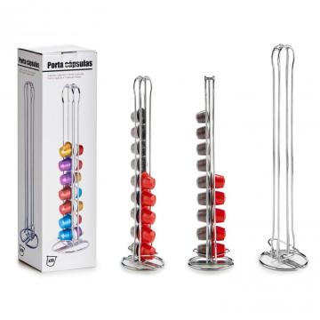 Suport inox vertical, 20 capsule mici Nespresso