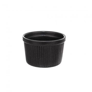 Vas portelan ramekin - negru