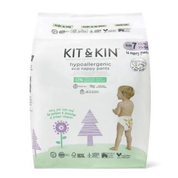 Scutece Kit&Kin marimea 7, 17kg+, hipoalergenice, eco de la Stiki Concept Srl