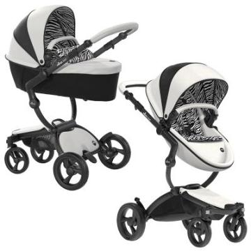 Carucior 2 in 1 Xari New York Zebra cu cadru Black Mima de la Stiki Concept Srl