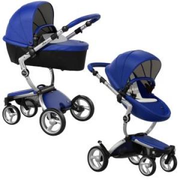 Carucior copii 2in1 Mima Xari Royal Blue cu sasiu Silver