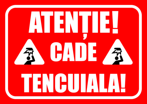 Indicator de securitate atentie cade tencuiala de la Prevenirea Pentru Siguranta Ta G.I. Srl