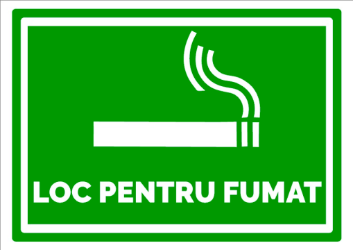 Indicator de securitate loc pentru fumat