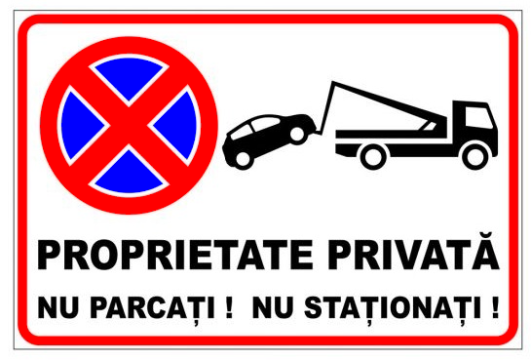 Indicator proprietate privata nu parcati nu stationati de la Prevenirea Pentru Siguranta Ta G.I. Srl