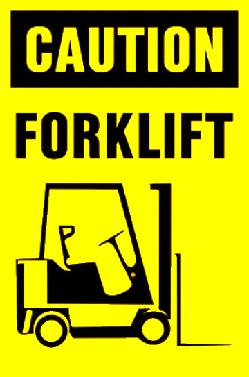 Semn Sign caution forklift