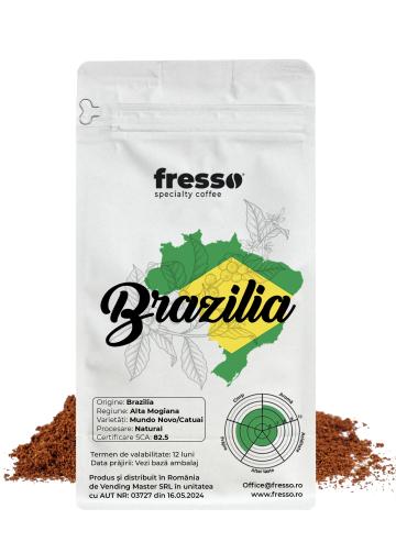 Cafea de origine proaspat prajita Fresso Brazilia Santos