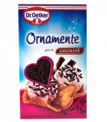 Ornamente pentru prajituri Gust de Ciocolata Dr.Oetker 80g